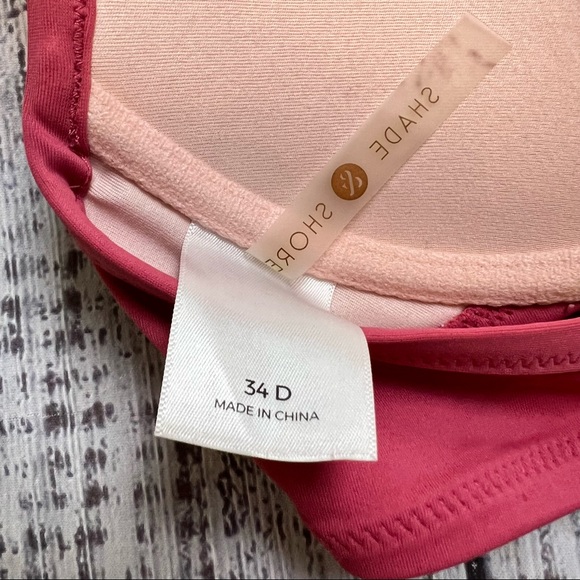 Shade & Shore Mauve Crocheted Bikini Top. Size 34D. - Picture 5 of 6